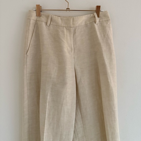 LINEN-VISCOSE GATES PANT offwhite pants - Picture 4 of 10
